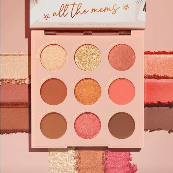 ColourPop Weekend Mood Pressed Powder Eye Shadow Palette Neutrals & Corals NIB - Picture 12 of 13